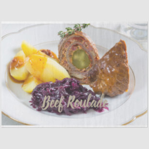 Beef Roulade with potatoes and red cabbage kitchen Tissue Paper