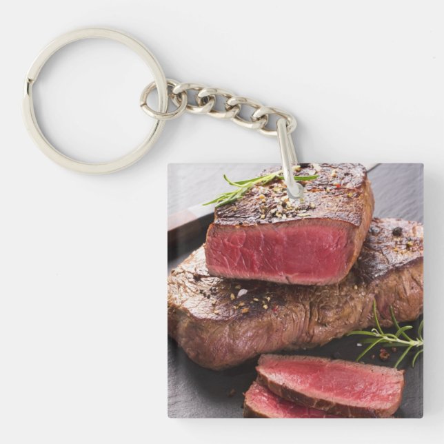 Beef steak key ring (Front)