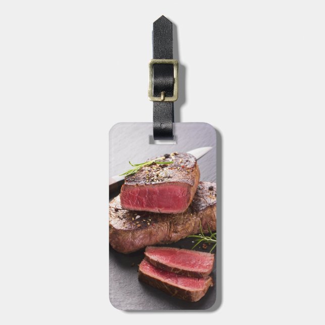 Beef steak luggage tag (Front Vertical)