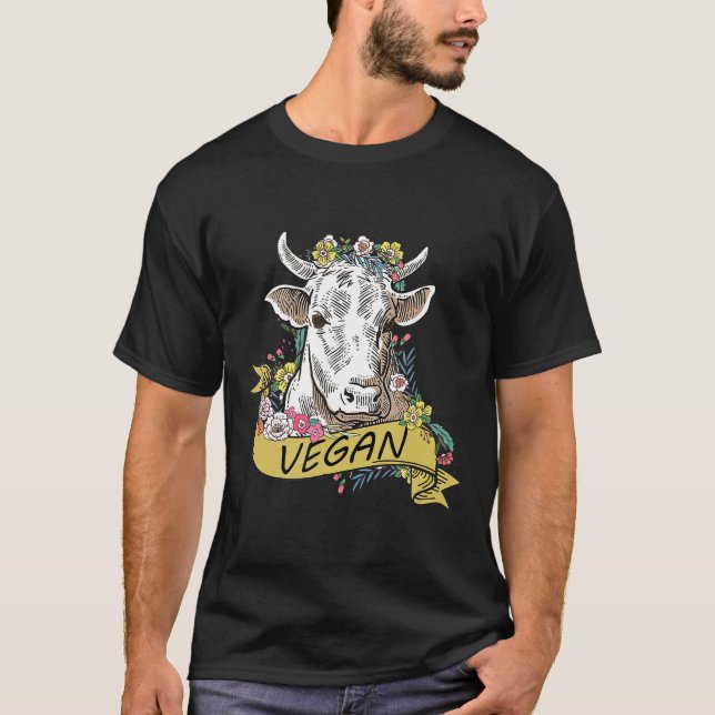 Beef Vegan Cow T-Shirt (Front)