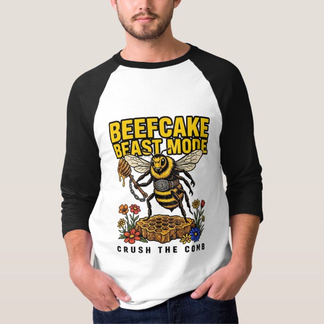 Beefcake Beast Mode Crush The Comb T-Shirt (Front)