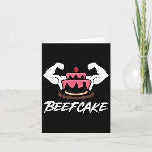 Beefcake Gym Fitness Muscle Cake Weightlifting Bod Card