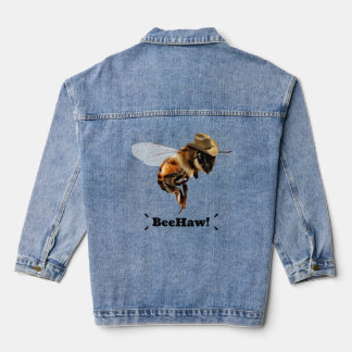 Beehaw Funny Cowboy Bee Denim Jacket