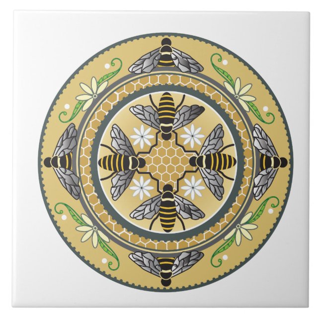 Beehive ceramic tile (Front)