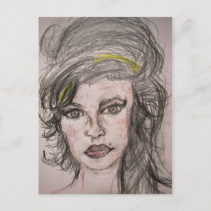 Beehive Girl Postcard