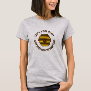 Beehive honeycomb design t shirt for beekeeper