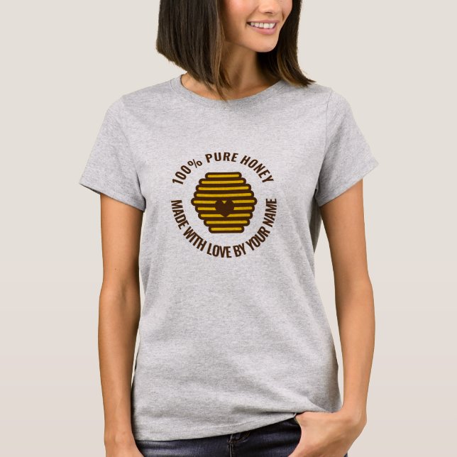 Beehive honeycomb design t shirt for beekeeper (Front)