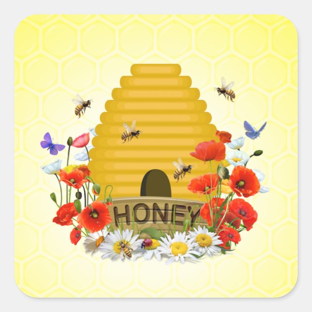Beehive Sticker (Front)