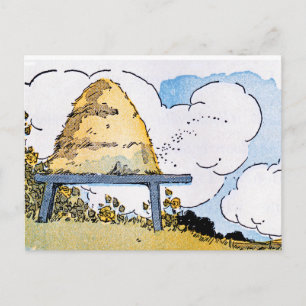 Beehive Vintage Art Recipe Card Postcard