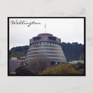 beehive wellington postcard