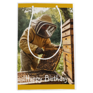 Beekeeper and Beehive Medium Gift Bag