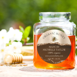 Beekeeper Apiarist Bee Farm Honeybees Honeycomb Classic Round Sticker