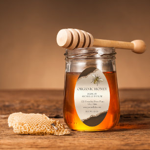 Beekeeper Apiarist Bee Farm Honeybees Honeycomb Oval Sticker