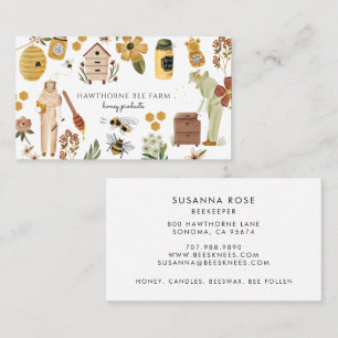 Beekeeper Apiary Honey Products Business Card