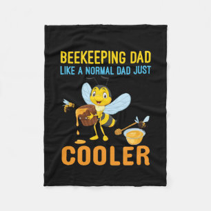 Beekeeper Art BeeKeeping Dad Fleece Blanket