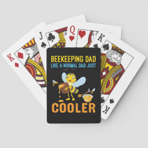 Beekeeper Art BeeKeeping Dad Playing Cards