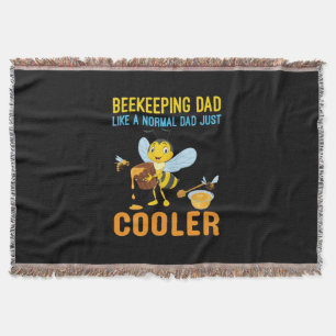 Beekeeper Art BeeKeeping Dad Throw Blanket