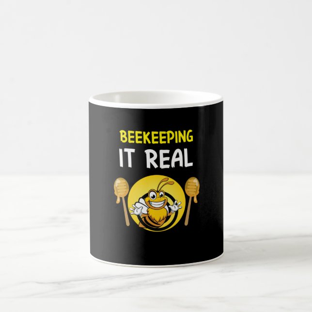 Beekeeper Art BeeKeeping It Real Coffee Mug (Center)
