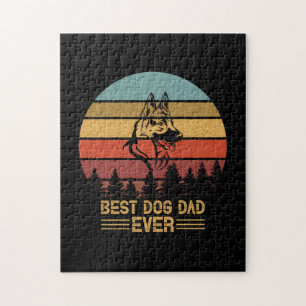 Beekeeper Art Best Dog Dad Ever Jigsaw Puzzle