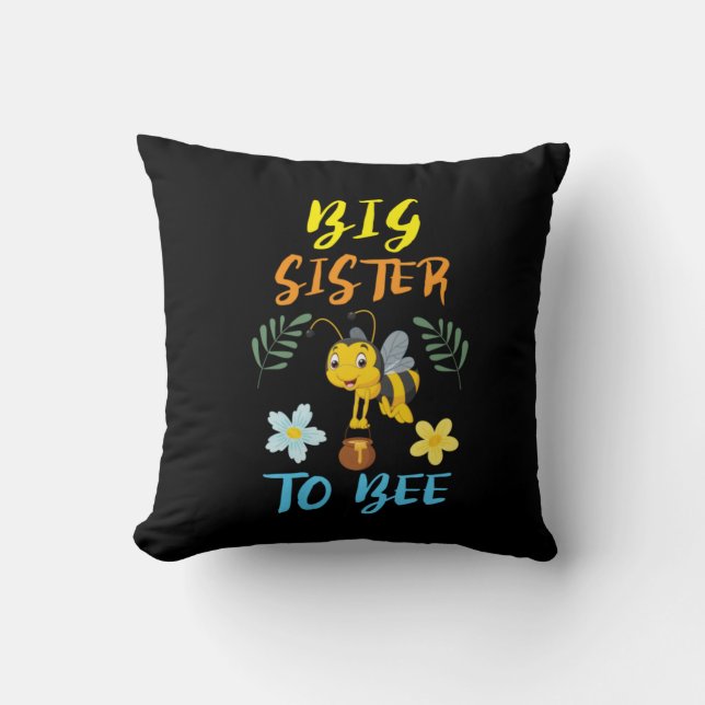 Beekeeper Art Big Sister To Bee Cushion (Front)
