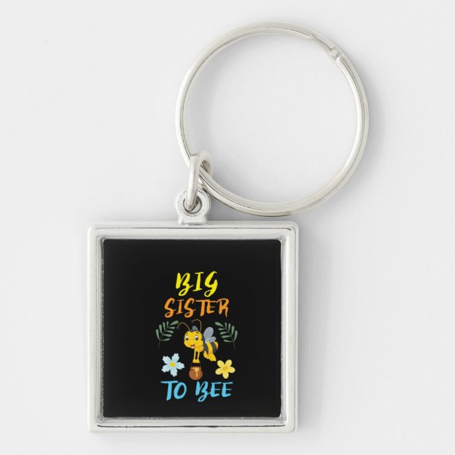 Beekeeper Art Big Sister To Bee Key Ring (Front)