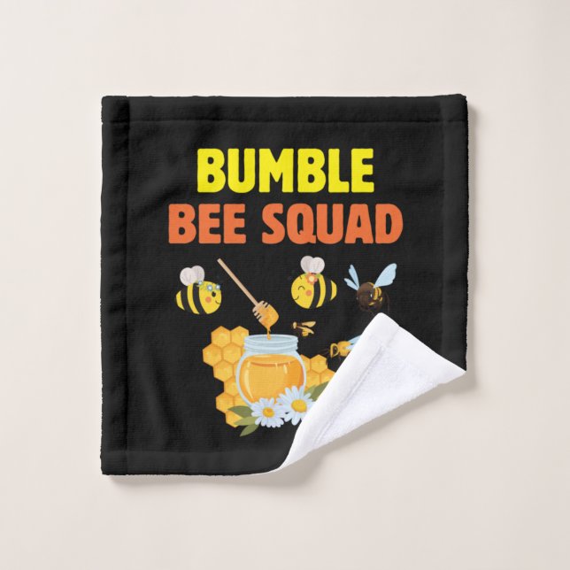 Beekeeper Art Bumble Bee Squad 2 Wash Cloth (Wash Cloth)