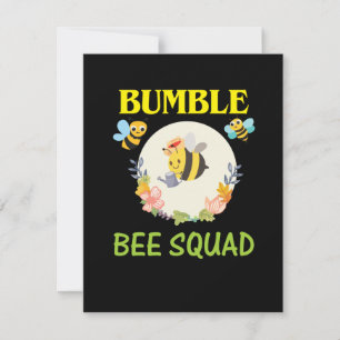 Beekeeper Art Bumble Bee Squad Card