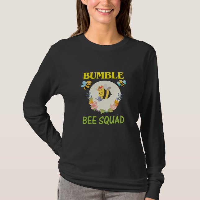 Beekeeper Art Bumble Bee Squad T-Shirt (Front)