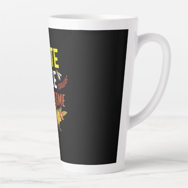Beekeeper Art Cute Bee Wholesome Latte Mug (Right)