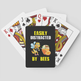 Beekeeper Art Easily Distracted By Bees Playing Cards