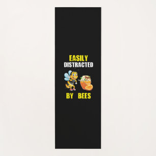Beekeeper Art Easily Distracted By Bees Yoga Mat