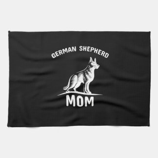 Beekeeper Art German Shepherd Mommy Tea Towel