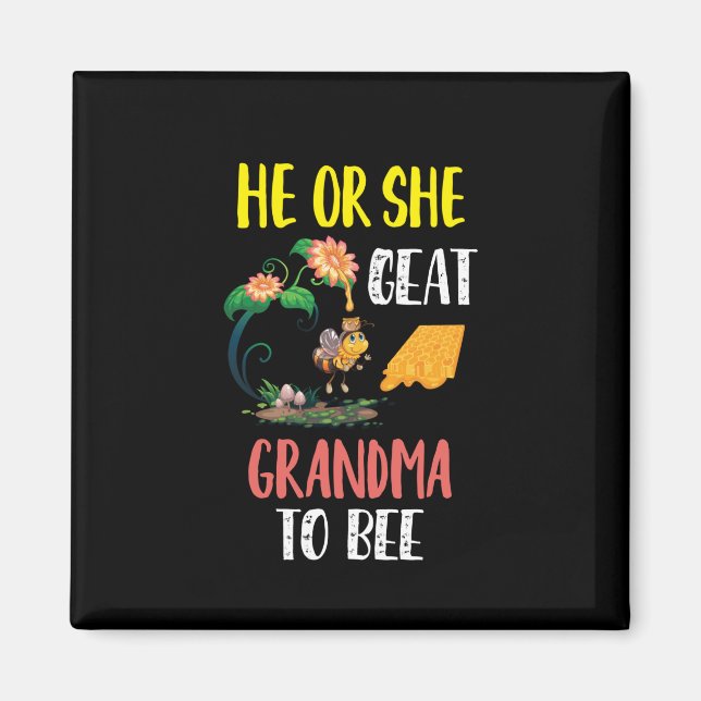 Beekeeper Art Great Grandma To Bee 2 Magnet (Front)
