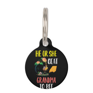 Beekeeper Art Great Grandma To Bee 2 Pet Tag