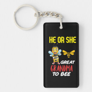 Beekeeper Art Great Grandma To Bee Key Ring