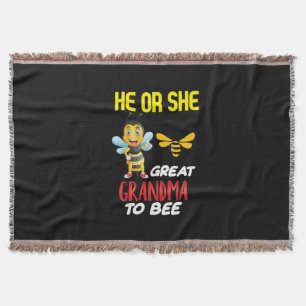 Beekeeper Art Great Grandma To Bee Throw Blanket