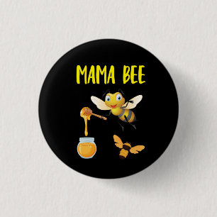 Beekeeper Art Mama Bee 3 Cm Round Badge
