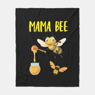 Beekeeper Art Mama Bee Fleece Blanket