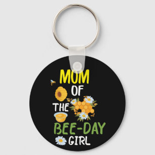 Beekeeper Art Mum Of The Bee-day Girl 2 Key Ring