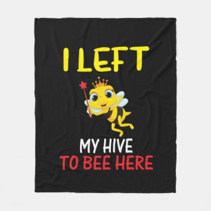 Beekeeper Art My Hive To Bee Here Fleece Blanket