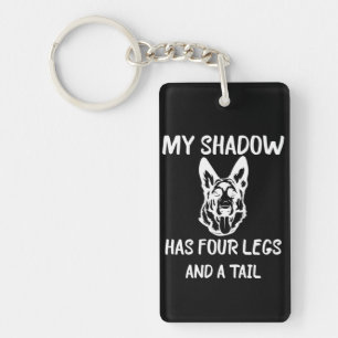 Beekeeper Art My Shadow Has Four Legs Key Ring