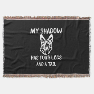 Beekeeper Art My Shadow Has Four Legs Throw Blanket