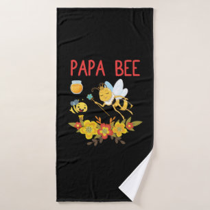 Beekeeper Art Papa Bee 2 Bath Towel