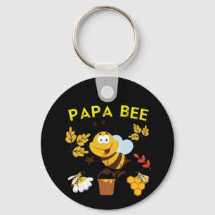 Beekeeper Art Papa Bee Key Ring