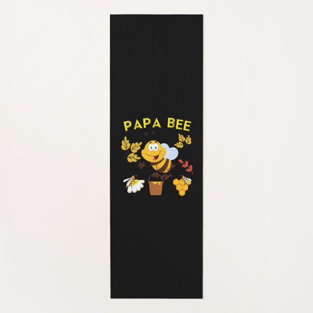 Beekeeper Art Papa Bee Yoga Mat (Front)