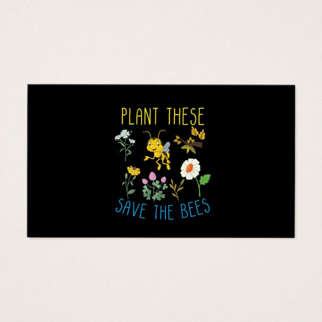 Beekeeper Art Plant These Save The Bees (Front)