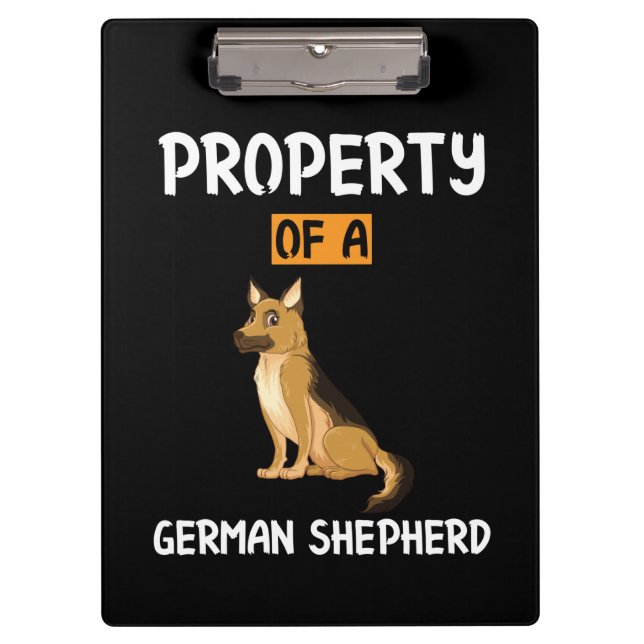 Beekeeper Art Property Of A German Shepherd Clipboard (Front)