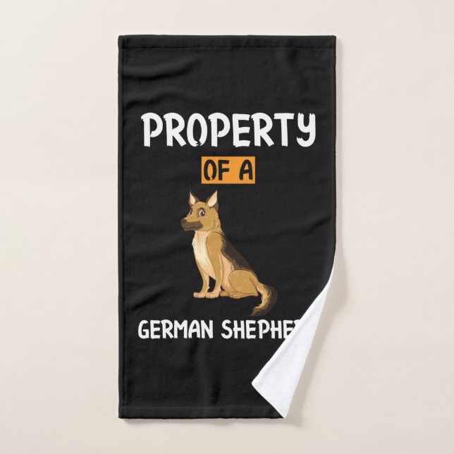 Beekeeper Art Property Of A German Shepherd Hand Towel (Hand Towel)