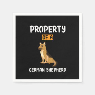 Beekeeper Art Property Of A German Shepherd Napkin