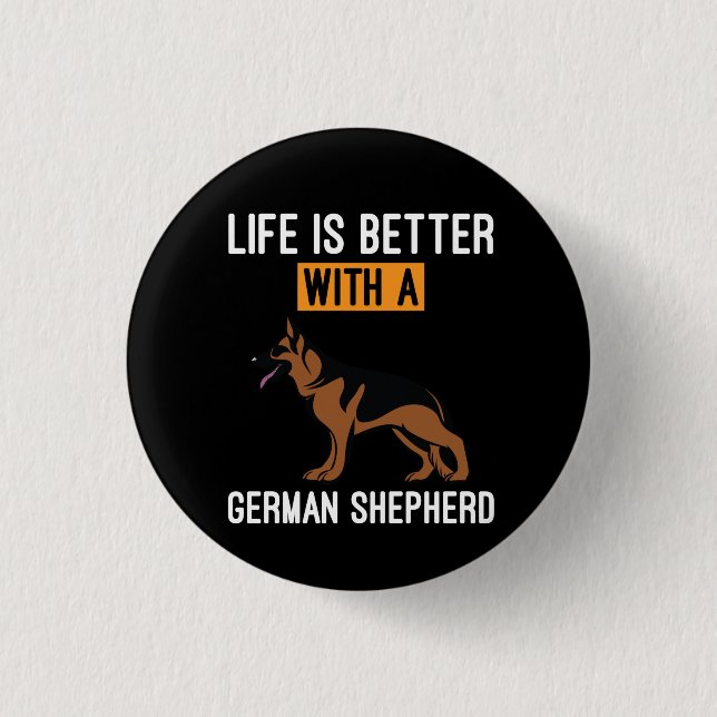 Beekeeper Art With A German Shepherd 3 Cm Round Badge (Front)
